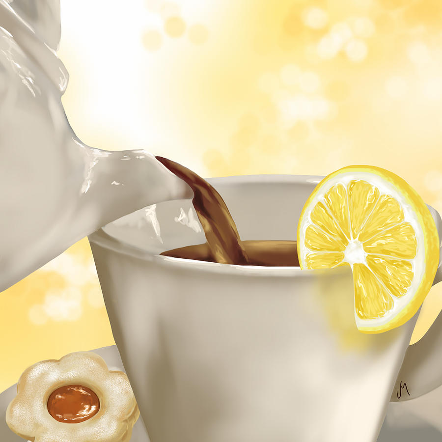 Tea time Digital Art by Veronica Minozzi