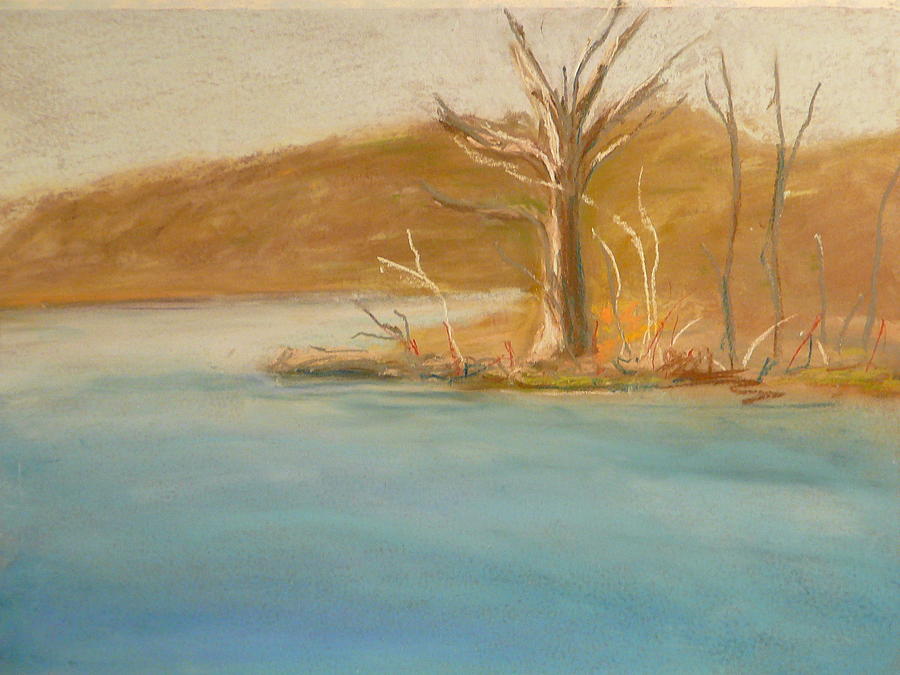 Lake Pastel - Tea Town by Valerie Lynch Lake Pastel - Tea Town by Valerie Lynch