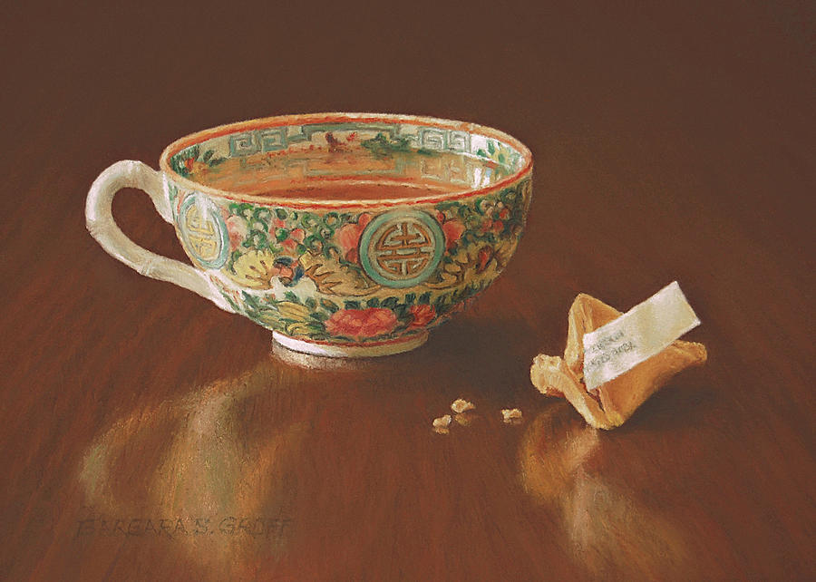 Tea With Good Fortune Painting by Barbara Groff