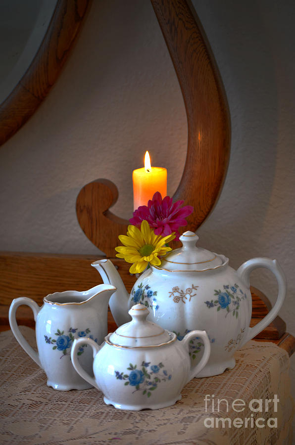 Tea Photograph - Tea With Mom by Deb Halloran