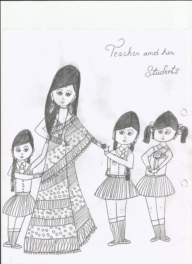 Education Management in India Stock Vector  Illustration of village  teacher 134357584
