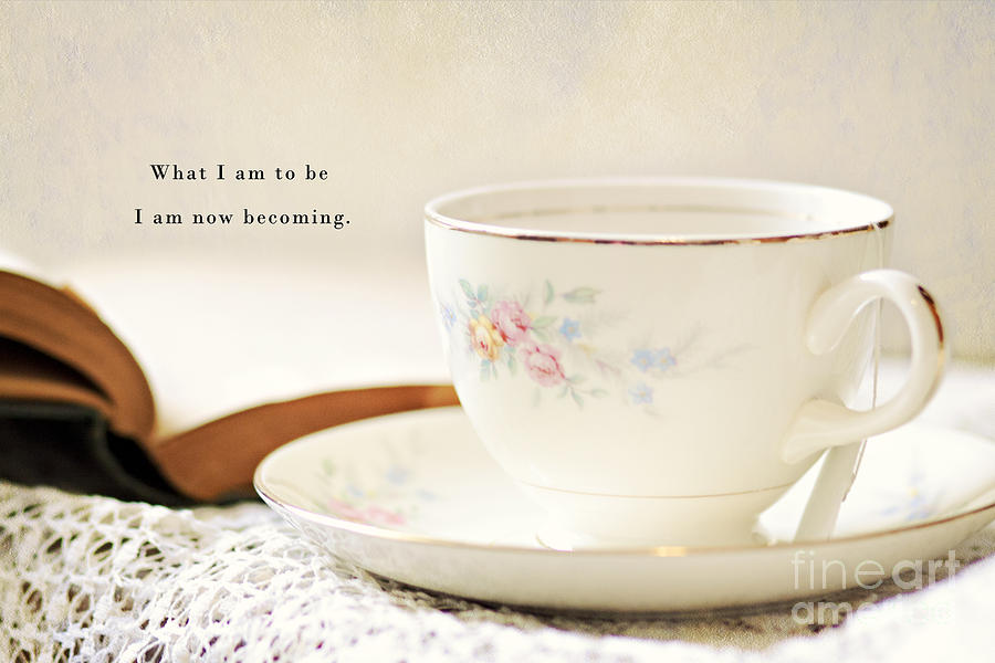 Teacup and Book Photograph by Pam  Holdsworth