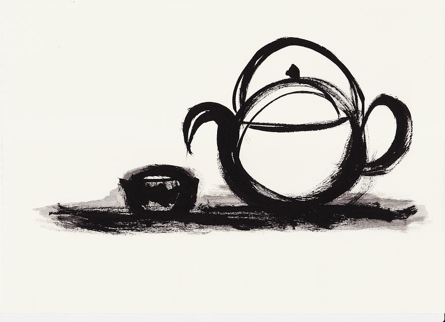 Tea Painting - Teapot 1 by Len YewHeng