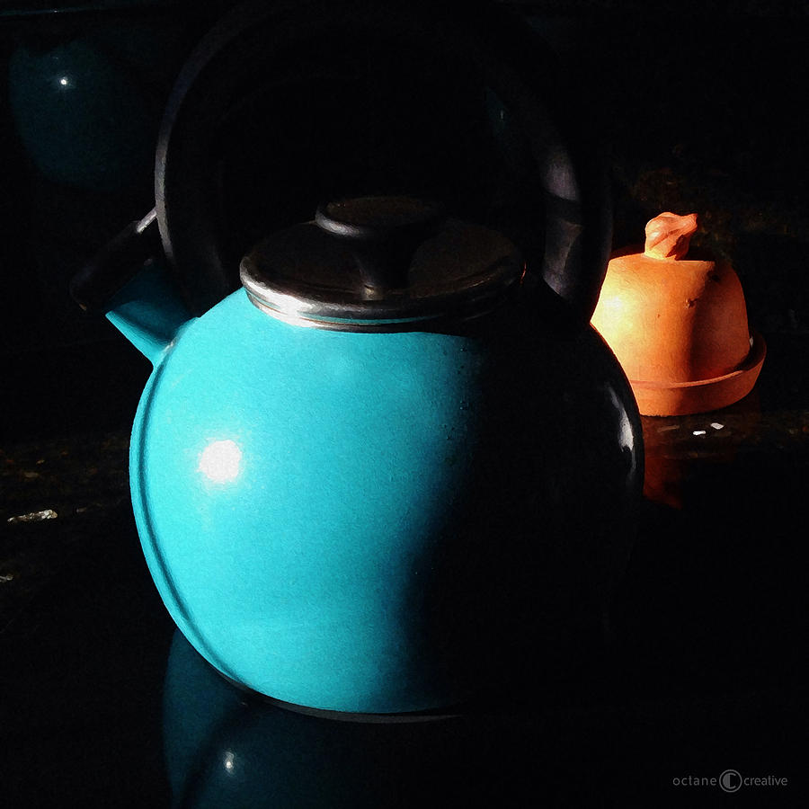 Teapot And Garlic Keeper Photograph by Tim Nyberg