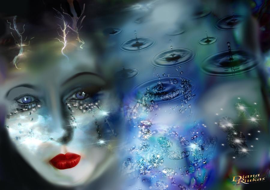 Tears as Diamonds Digital Art by Serenity Studio Art