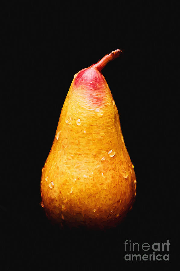 Tears Of A Sad Pear Mixed Media by Andee Design