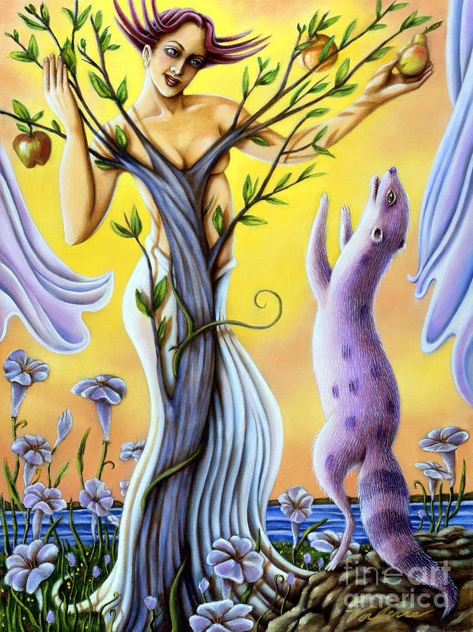 Teasing the Weasel Painting by Valerie White