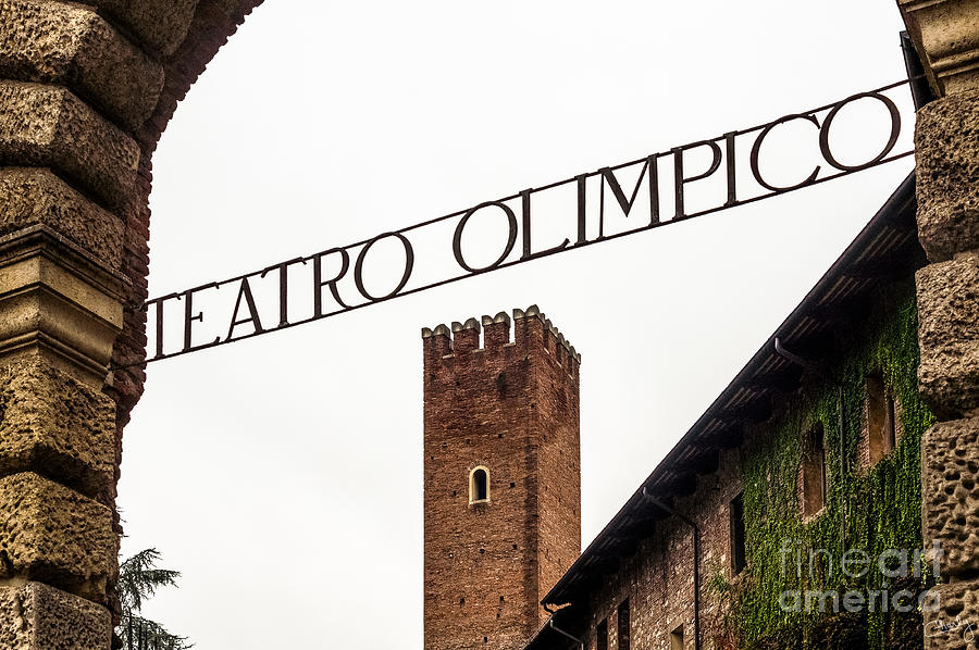 Brick Photograph - Teatro Olimpico by Prints of Italy