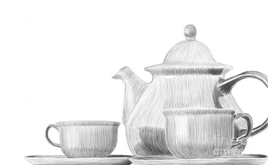 Teaware Digital Art by Jon Munson II