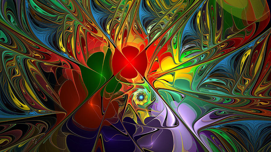 Technicolor Spherical Digital Art by Peggi Wolfe - Fine Art America