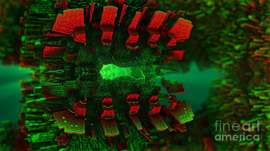 Techno Coral Digital Art by Jon Munson II