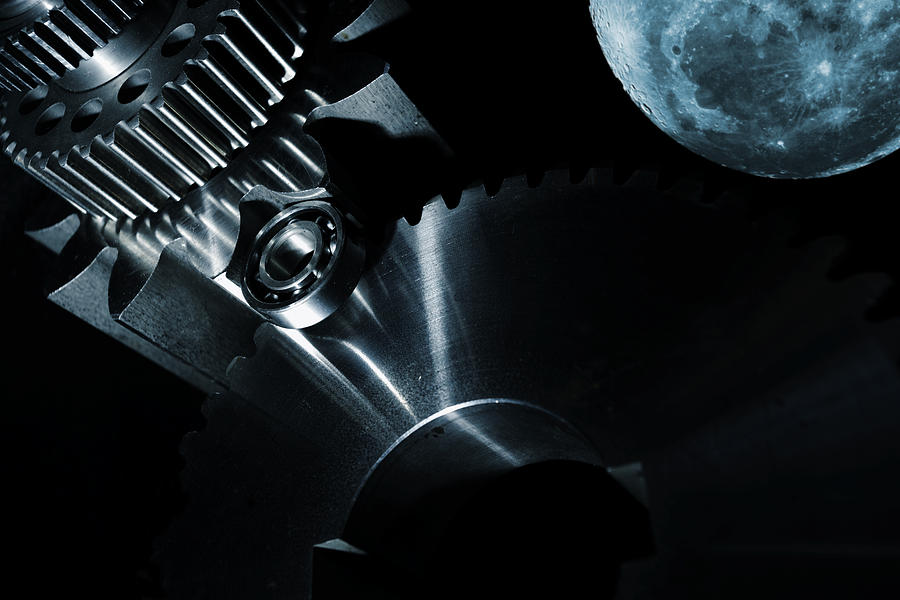 Technology Gears And Space Engineering Photograph by Christian Lagereek