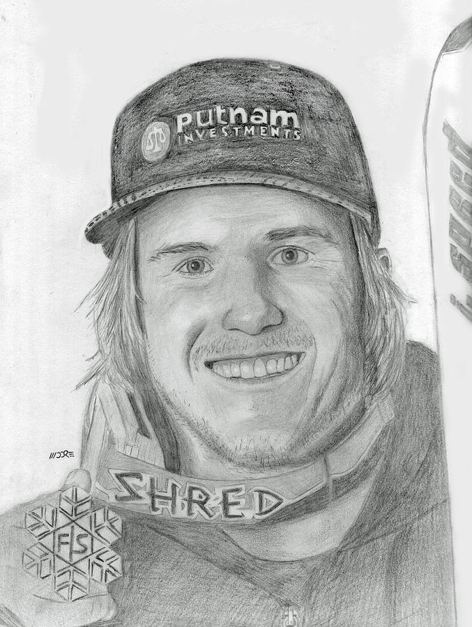 Ted Ligety Drawing by Pat Moore