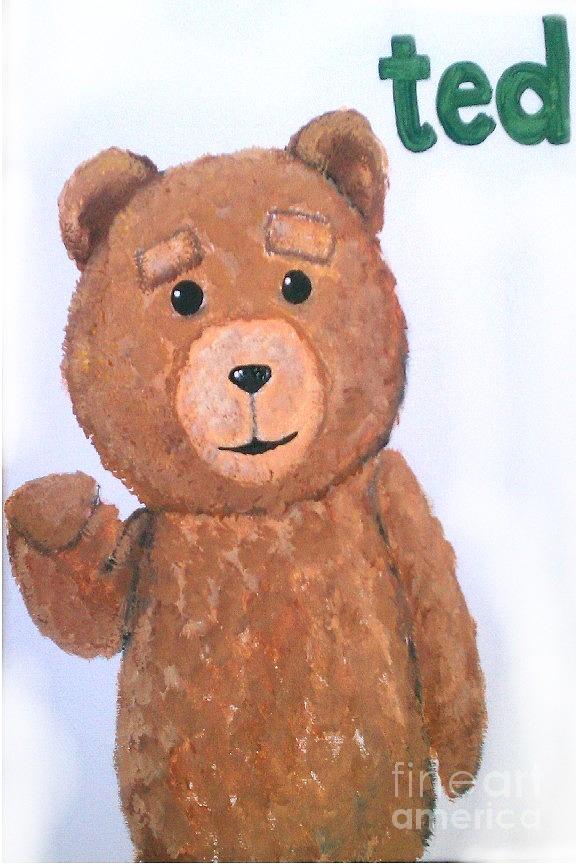 Ted Painting by Marisela Mungia
