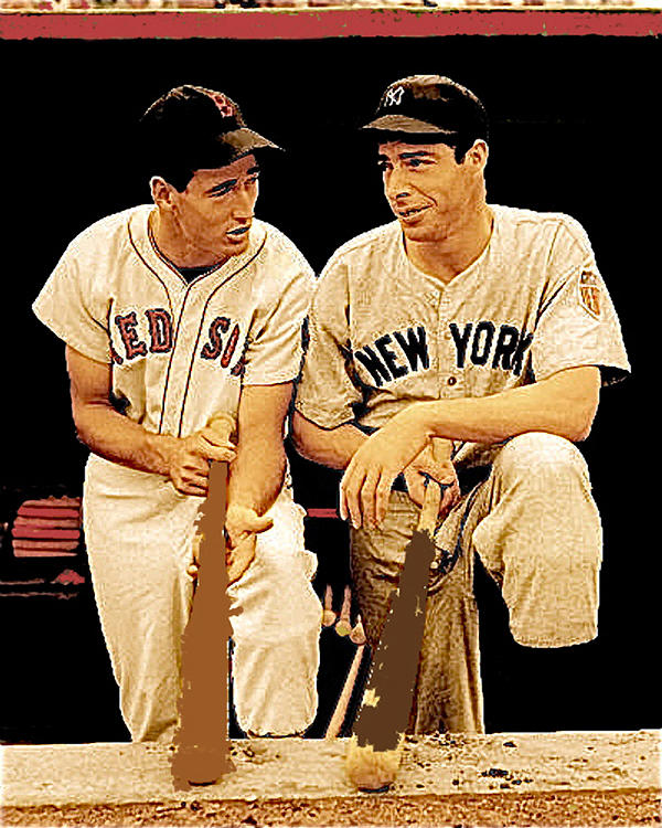 Ted Williams and Joe DiMaggio 1941 All Star game detroit-2013 Photograph by  David Lee Guss - Fine Art America