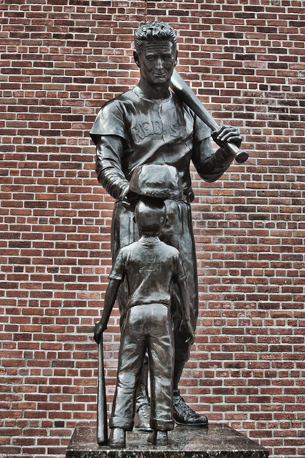 Ted Williams Statue - Boston Photograph by Joann Vitali