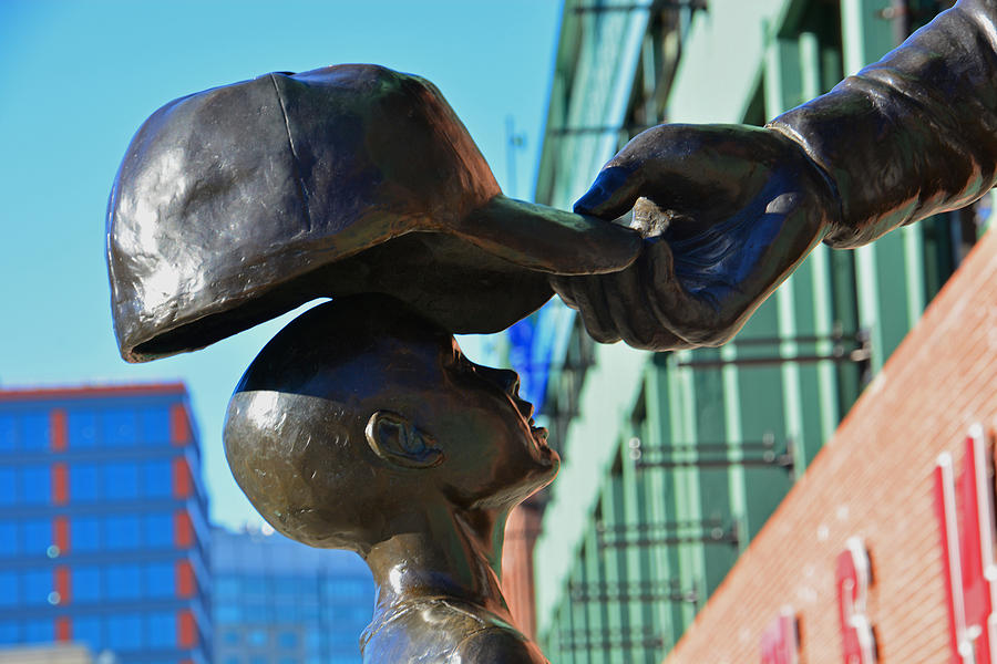 Boston Photograph - Ted Williams Statue Close-up by Mike Martin