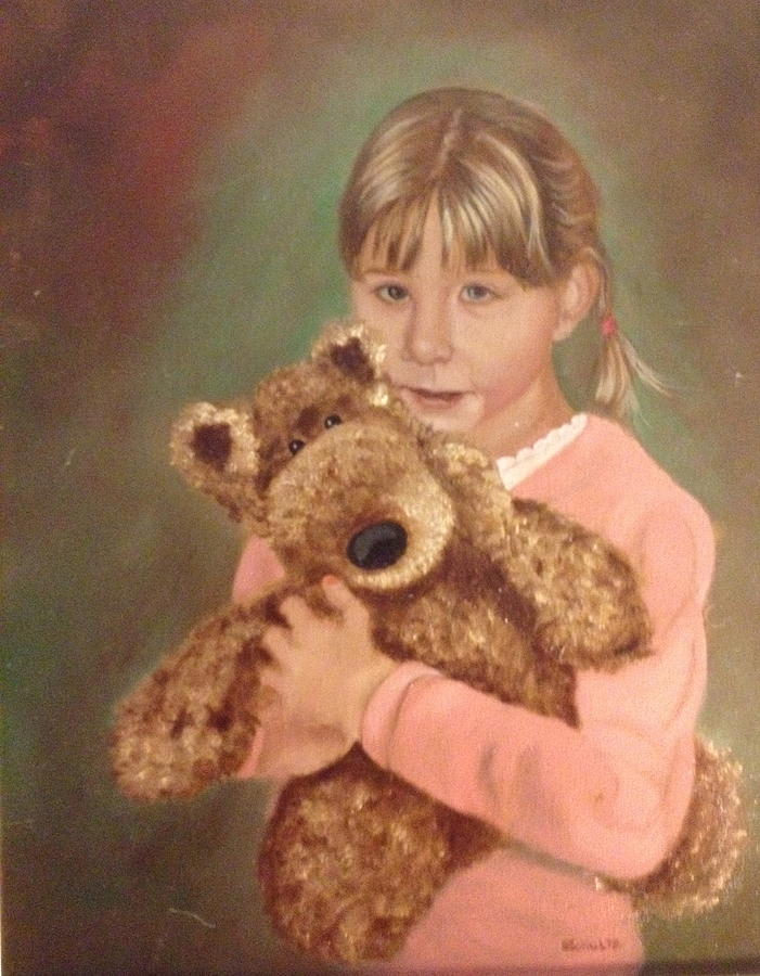 Teddy Bear Painting by Sharon Schultz
