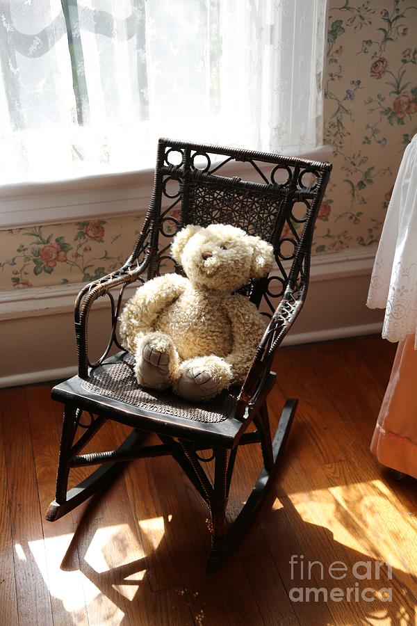 Teddy in Old Fashioned Rocker Photograph by Carol Groenen