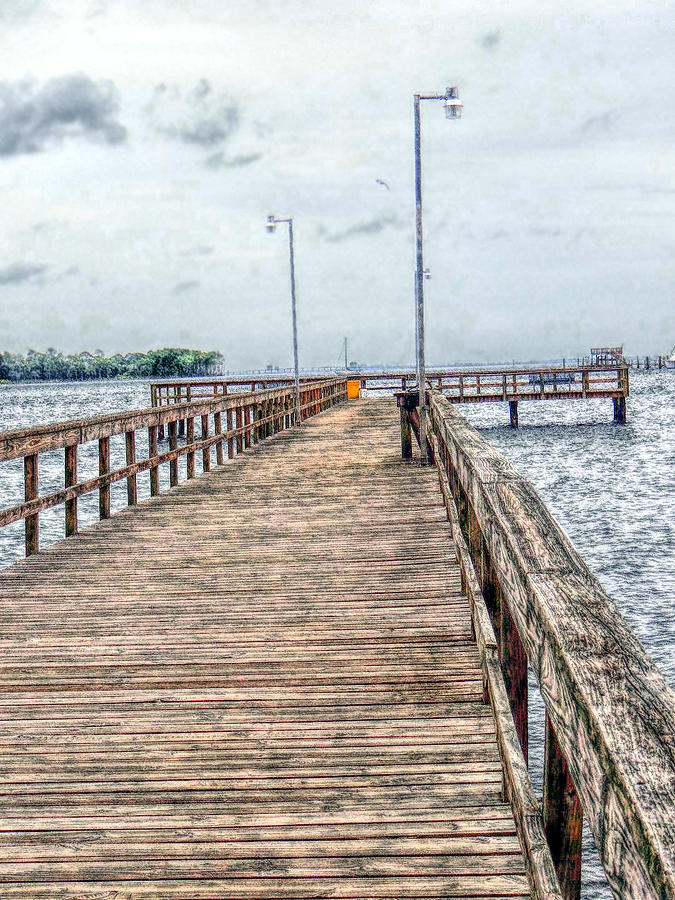 Tee Pier II - Graphic Photograph by Tom DiFrancesca