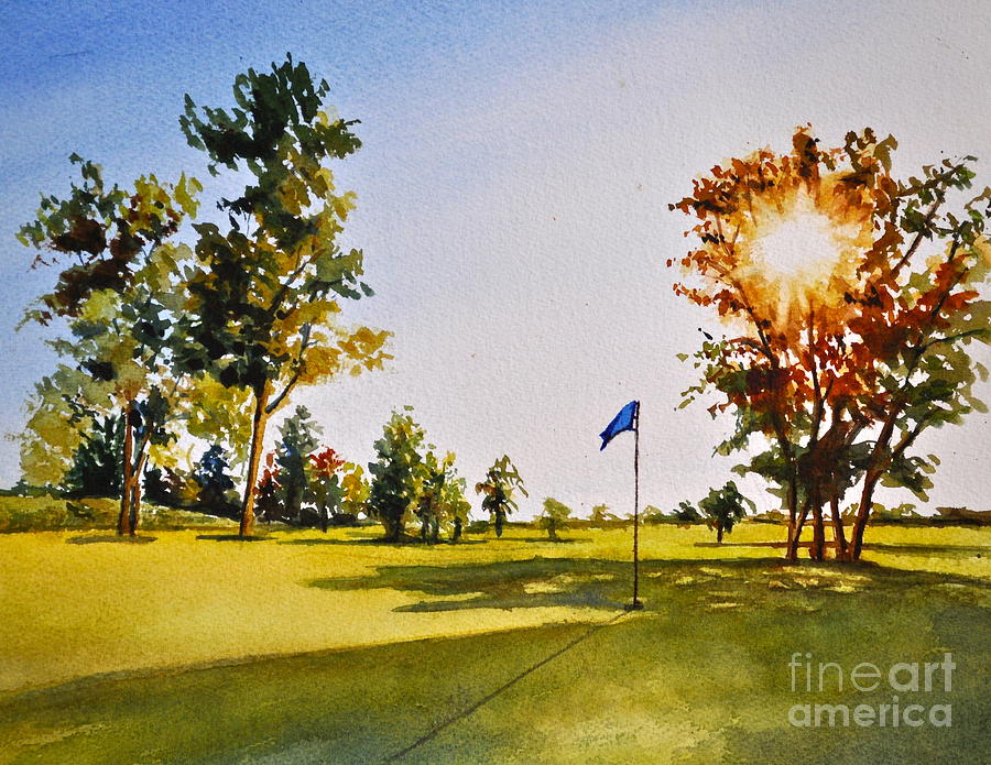 Tee Time Painting by Andrea Timm