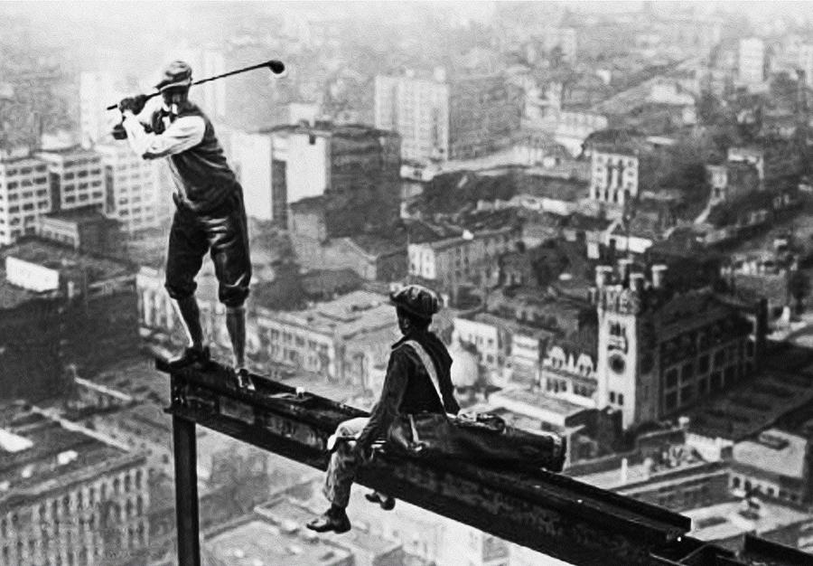 Tee Time on a Skyscraper Photograph by Bill Cannon
