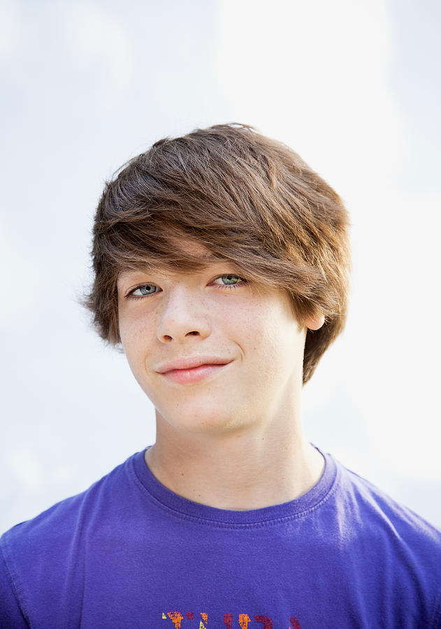 Teen boy, portrait Photograph by Ron Levine