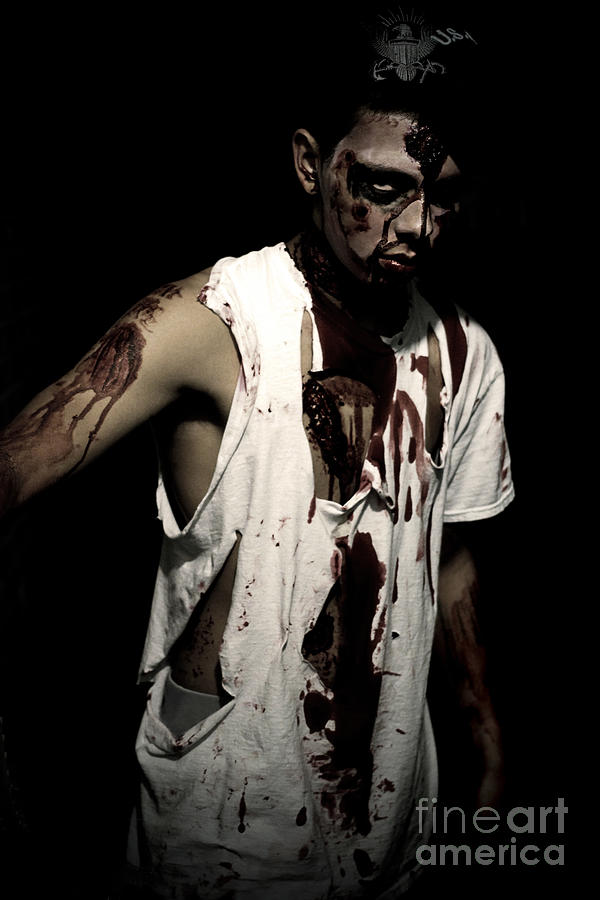Halloween Photograph - Teen Zombie by Trish Mistric