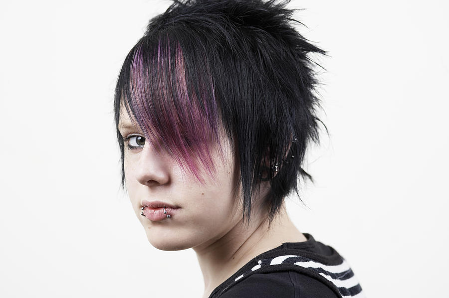 Teenage Girl (14-15) With Dyed Hair, Close-up, Portrait Photograph by Lilly Roadstones Teenage Girl (14-15) With Dyed Hair, Close-up, Portrait Photograph by Lilly Roadstones