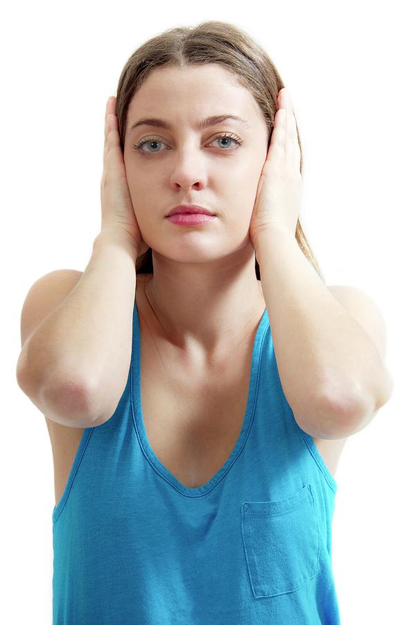 Teenage Girl Covering Ears Photograph by Lea Paterson - Fine Art America