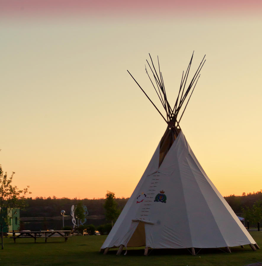 Teepee at Sunset Photograph by Valerie Pond