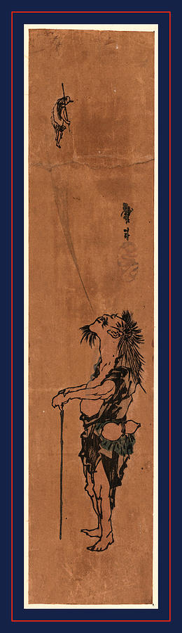 1830 Drawing - Tekkai Zu, The Chinese Sage Tieguai. Between 1830 And 1844 by Taito, Katsushika Ii (hokusen) (fl.1820-50), Japanese