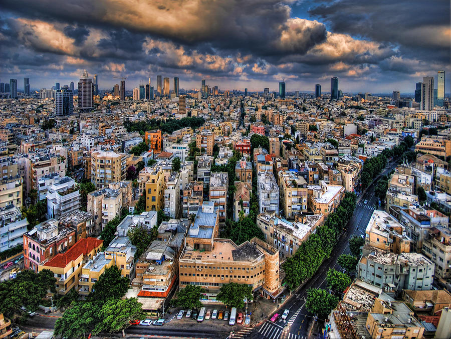 Tel Aviv lookout Photograph by Ron Shoshani