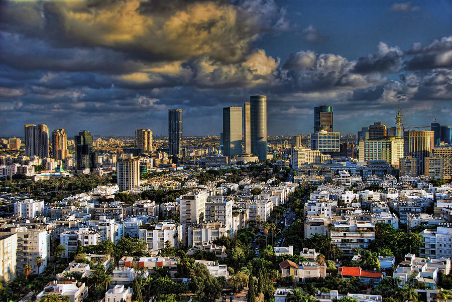 Israel Photograph - Tel Aviv Skyline Fascination by Ron Shoshani