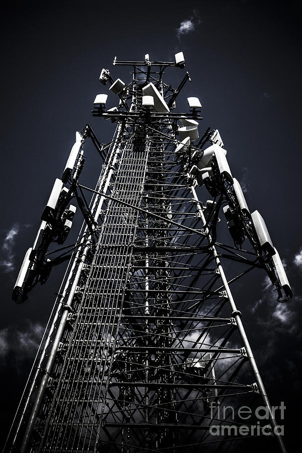 Telecommunications tower Photograph by Jorgo Photography