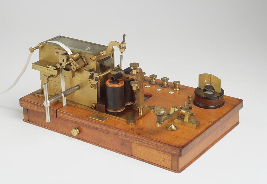 Telegraph Receiver Printed Morse Code Photograph by Dorling Kindersley ...