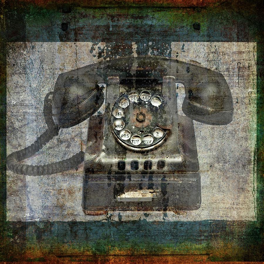 Telephone Digital Art by Luz Graphic Studio