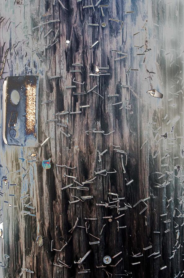Telephone Pole with Scars from the past Photograph by Denise Dube