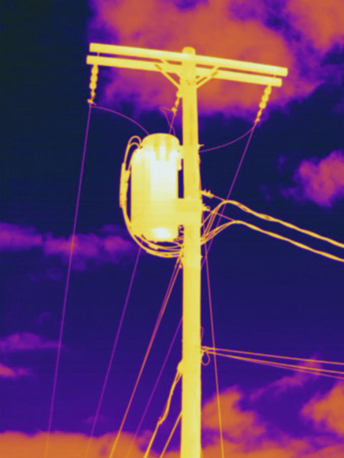 Telephone Pole With Transformer Photograph by Science Stock Photography