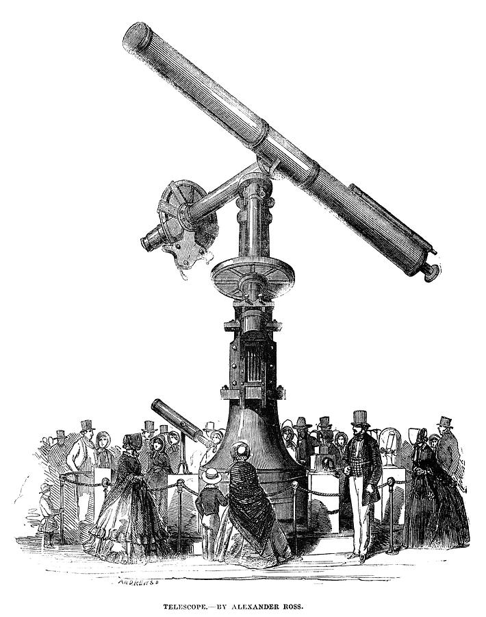 Telescope, 1851 Painting by Granger