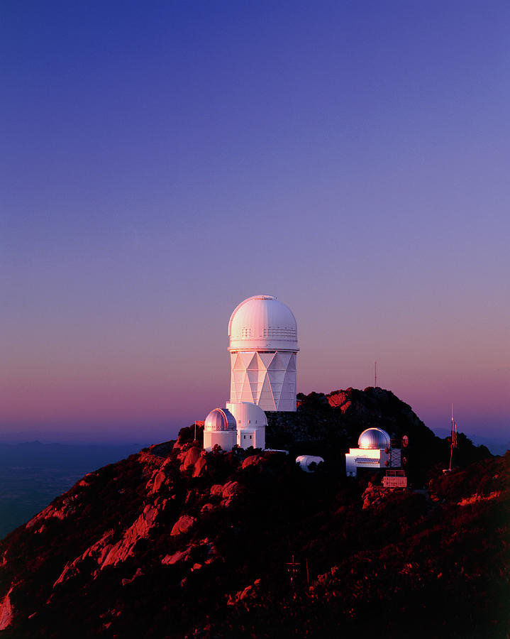 Telescope Domes At The Kitt Peak Observatory Photograph by David Parker/science Photo Library