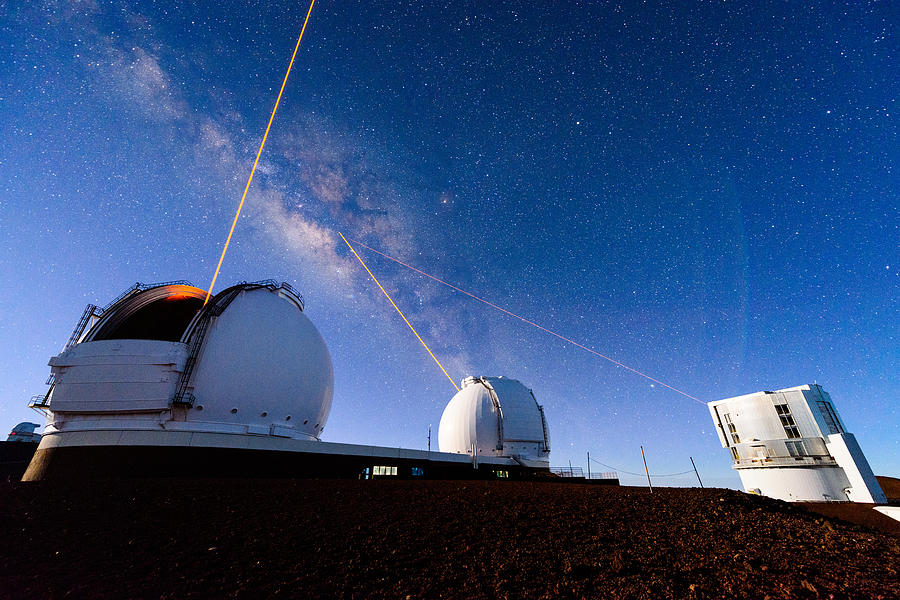 Telescope Laser Battle Photograph by Jason Chu