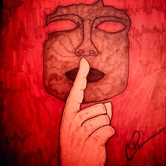Tell The Truth Drawing by Chrissy  Pena