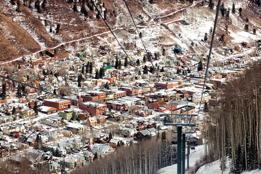 Telluride Colorado in Winter Photograph by Denise Bush