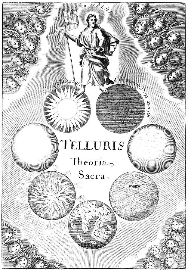 Telluris Theoria Sacra Frontispiece Photograph by Royal Astronomical Society/science Photo Library