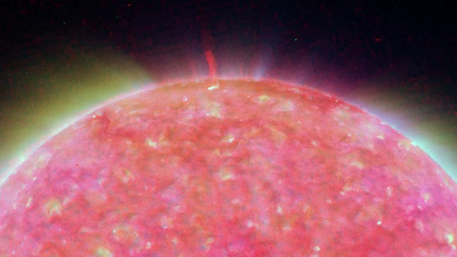 Space Photograph - Temperature Of The Sun by Nasa/jpl-caltech/nrl/gsfc