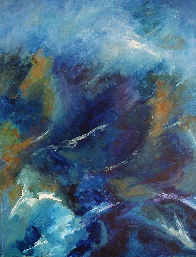Abstract Painting - Tempest-sold by Lou Cicardo