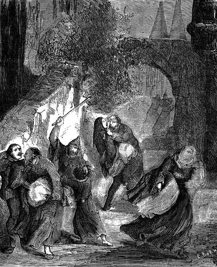 1800s Photograph - Templar Secret Society Attacking Jews by Collection Abecasis 1800s Photograph - Templar Secret Society Attacking Jews by Collection Abecasis