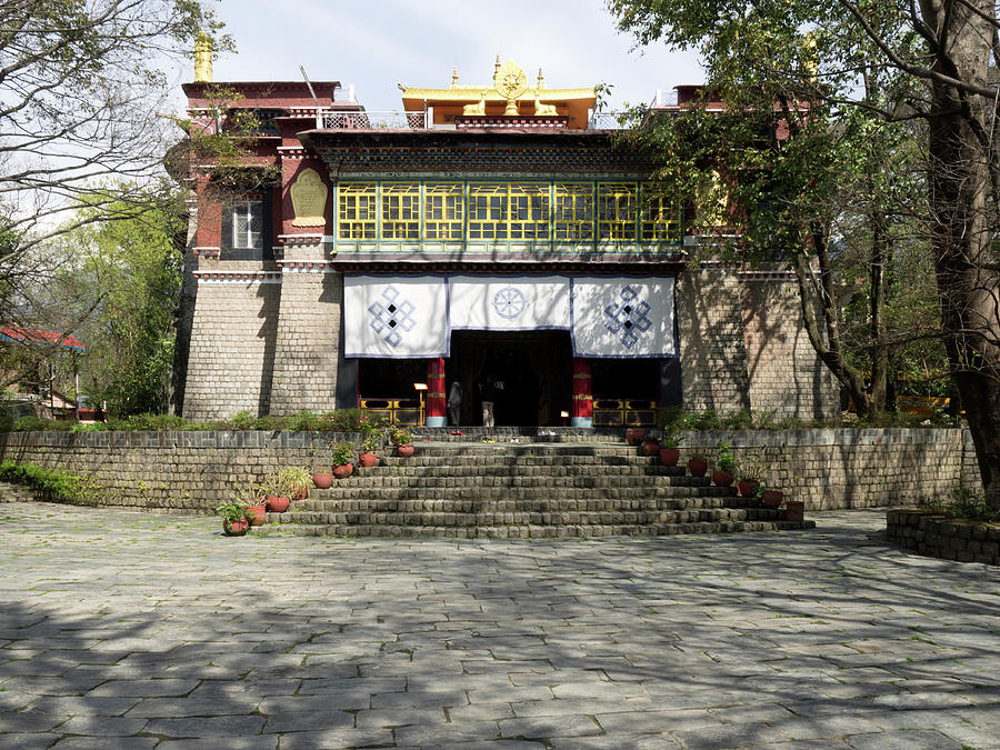 Architecture Photograph - Temple At Norbulingka Institute Founded by Panoramic Images