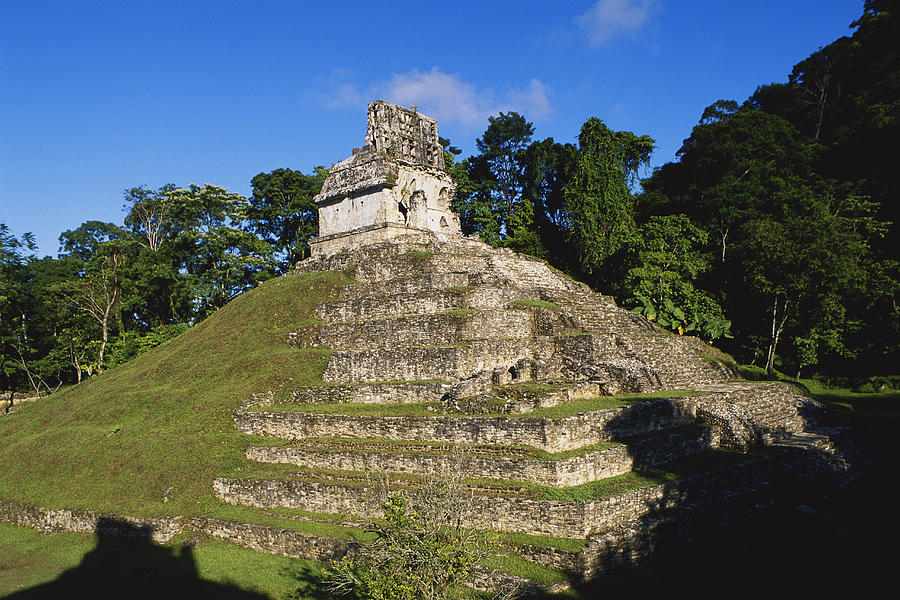 Temple At Palenque, Mexico Photograph by Massimo Borchi